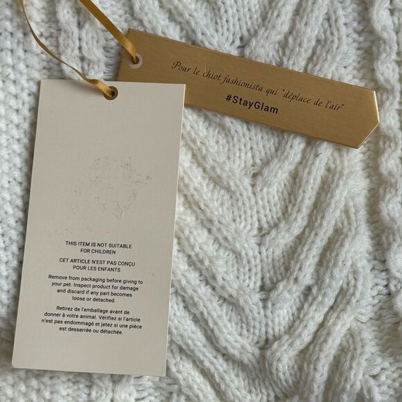 Rachel Zoe Sweater Plaid Skirted Winter Dog Outfit Red/Back Size XS - Picture 12 of 14